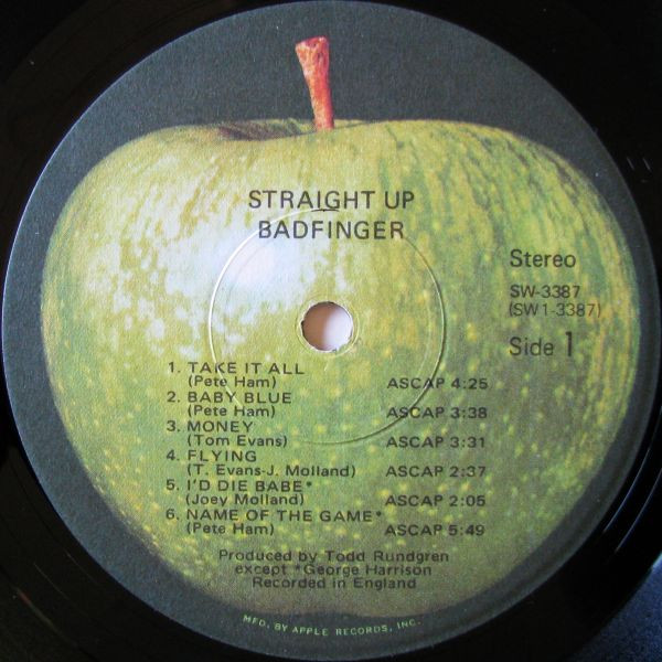 Badfinger - Straight Up (LP, Album, Los)