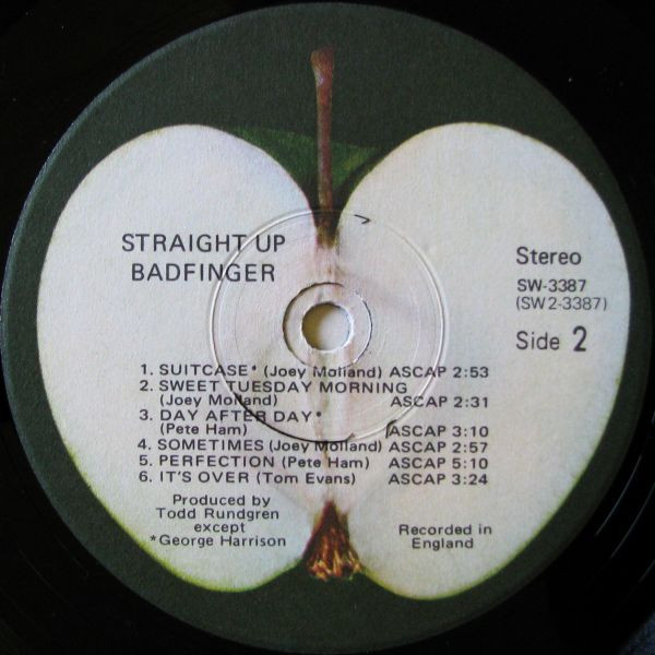 Badfinger - Straight Up (LP, Album, Los)