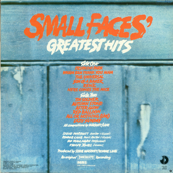 Small Faces - Small Faces' Greatest Hits (LP, Comp)