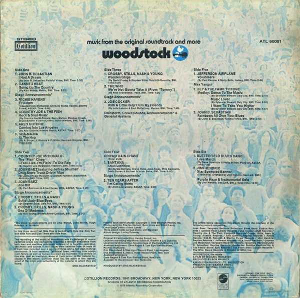 Various - Woodstock (Music From The Original Soundtrack And More) (3xLP, Album, RE)
