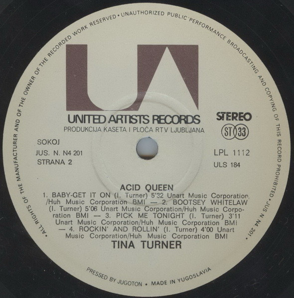 Tina Turner - Acid Queen (LP, Album)