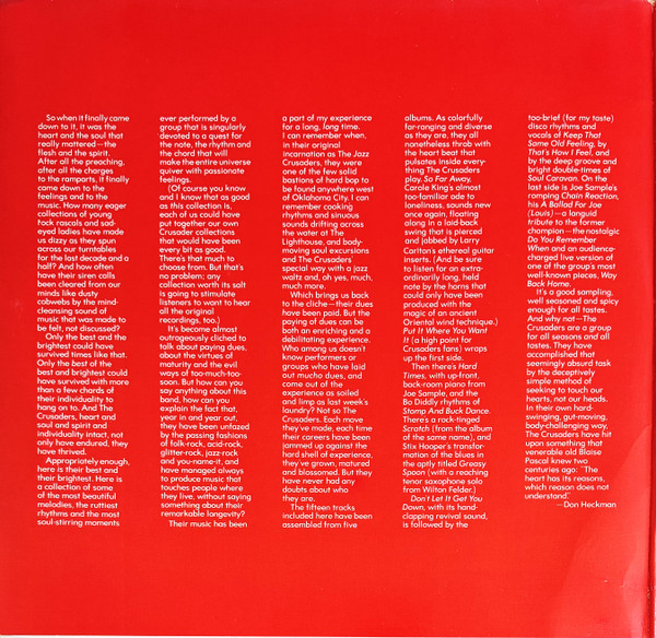 The Crusaders - The Best Of The Crusaders (2xLP, Comp)