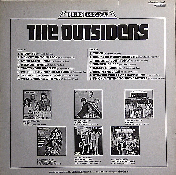 The Outsiders (5) - Golden Greats Of The Outsiders (LP, Comp)