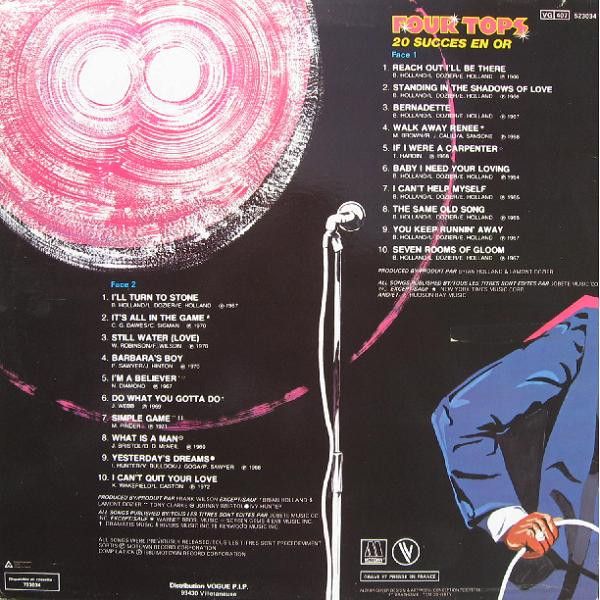Four Tops - 20 Golden Greats (LP, Comp)