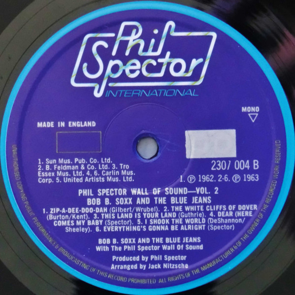 Bob B. Soxx And The Blue Jeans - Bob B. Soxx And The Blue Jeans (LP, Mono, RE)