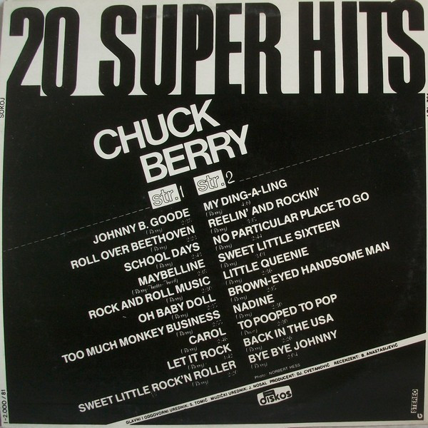 Chuck Berry - 20 Super Hits (LP, Comp)