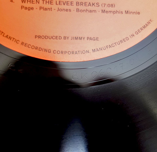 Led Zeppelin - Untitled (LP, Album, RE, RM, Gat)