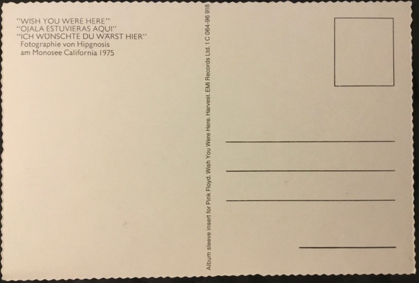 Pink Floyd - Wish You Were Here (LP, Album, Ltd, RE, Blu)