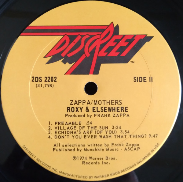 Zappa* / Mothers* - Roxy & Elsewhere (2xLP, Album)