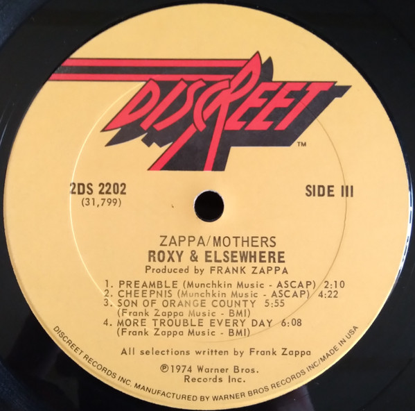 Zappa* / Mothers* - Roxy & Elsewhere (2xLP, Album)