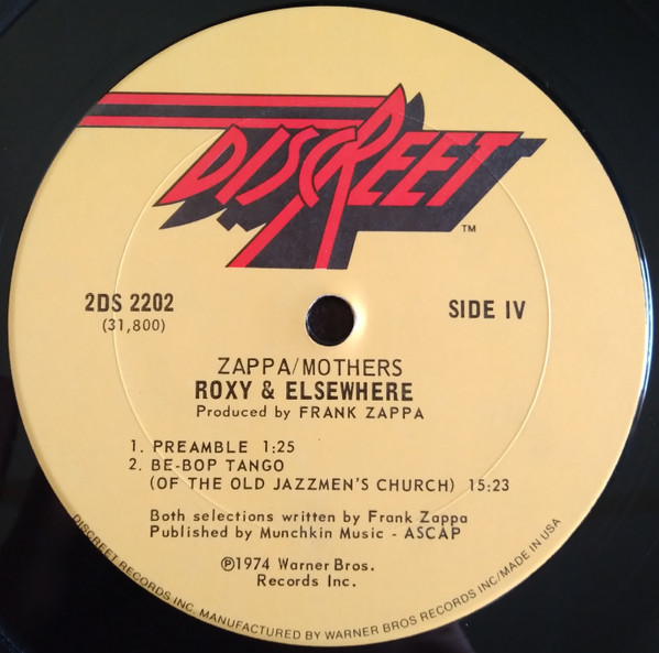 Zappa* / Mothers* - Roxy & Elsewhere (2xLP, Album)