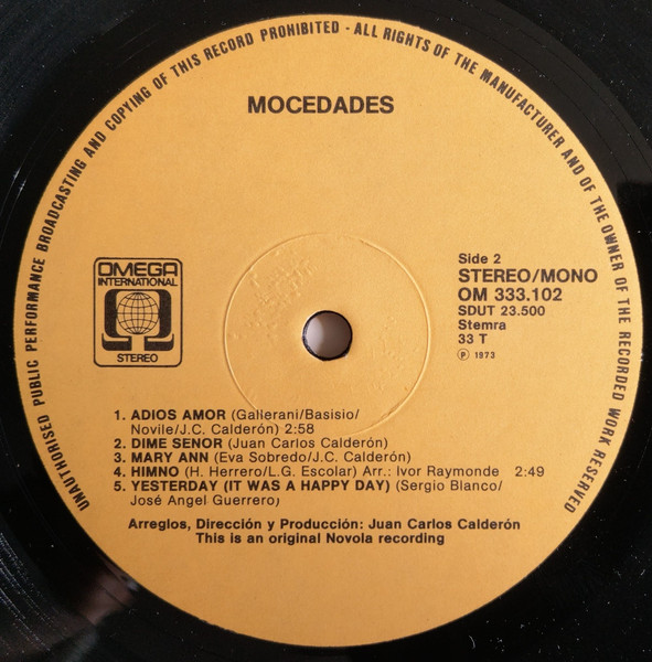 Mocedades - Eres Tú (LP, Album)