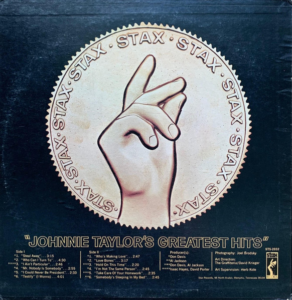 Johnnie Taylor - Johnnie Taylor's Greatest Hits (LP, Comp)