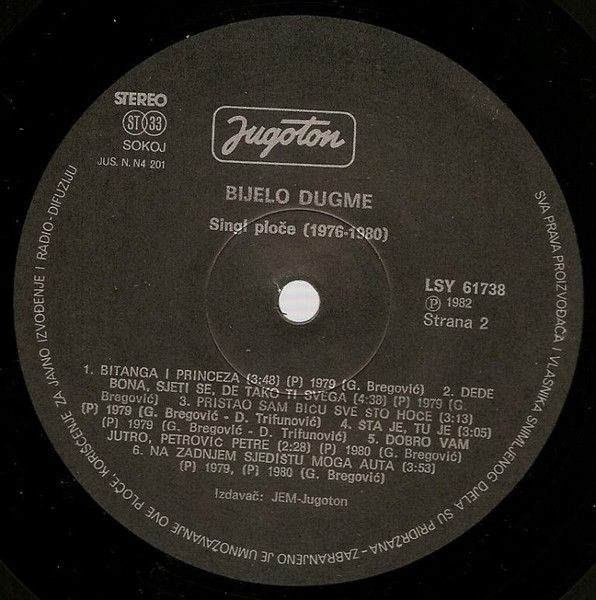 Bijelo Dugme - Singl Ploče (1976 - 1980) (LP, Comp)