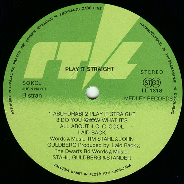 Laid Back - Play It Straight (LP, Album)