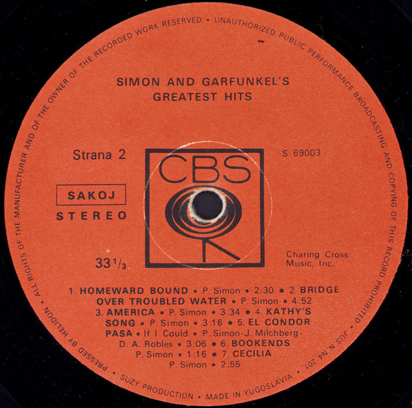 Simon & Garfunkel - Simon And Garfunkel's Greatest Hits (LP, Comp)
