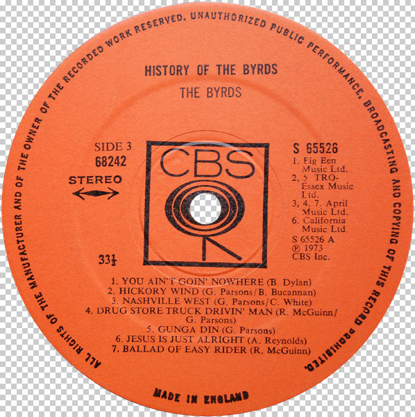 The Byrds - History Of The Byrds (2xLP, Comp, Ora)