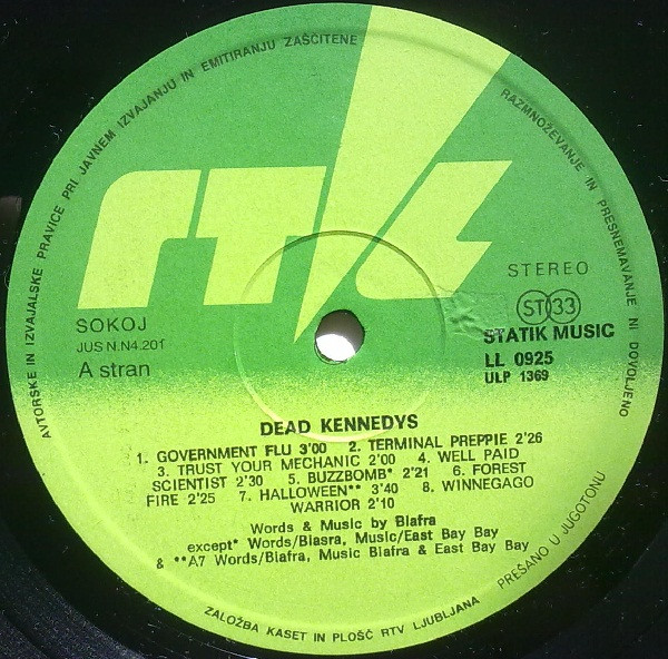 Dead Kennedys - Plastic Surgery Disasters (LP, Album)