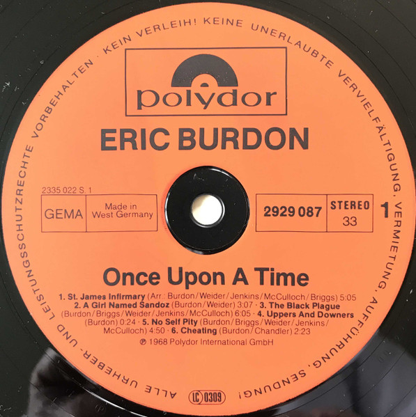 Eric Burdon & The Animals - Once Upon A Time (2xLP, Comp)