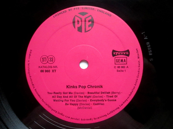 The Kinks - Pop Chronik (2xLP, Comp)