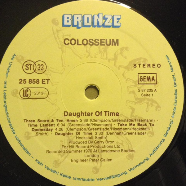 Colosseum - Daughter Of Time (LP, Album, RE)