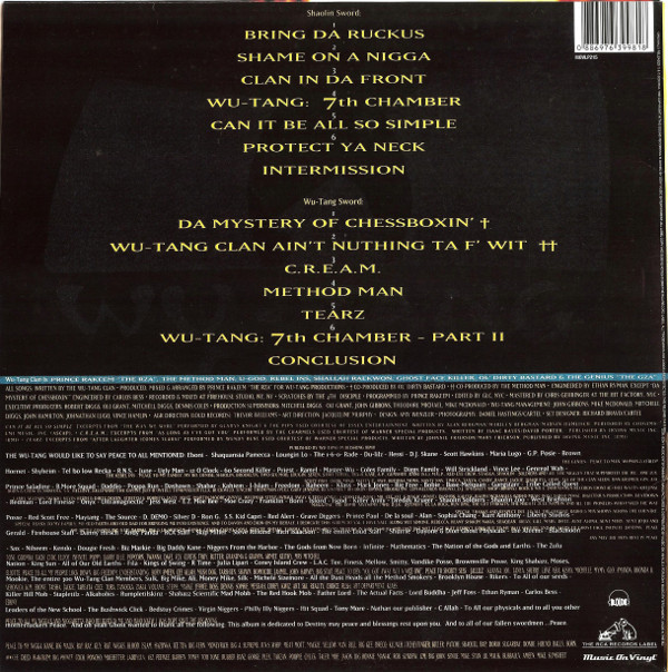 Wu-Tang Clan - Enter The Wu-Tang (36 Chambers) (LP, Album, RE, 180)