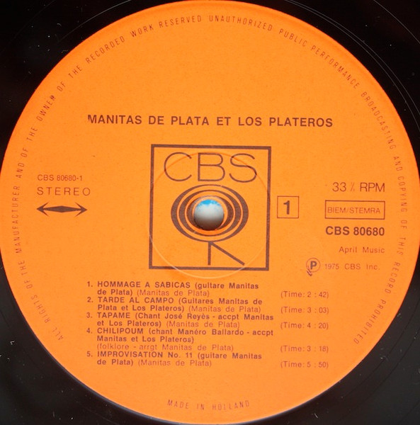 Manitas De Plata Et Los Plateros (2) - Manitas De Plata Et Los Plateros (LP, Album)