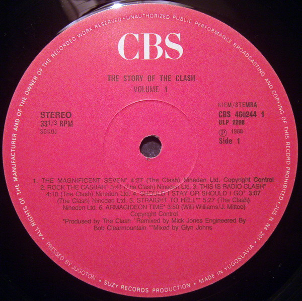 The Clash - The Story Of The Clash Volume 1 (2xLP, Comp)