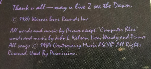 Prince And The Revolution - Purple Rain (LP, Album, All)