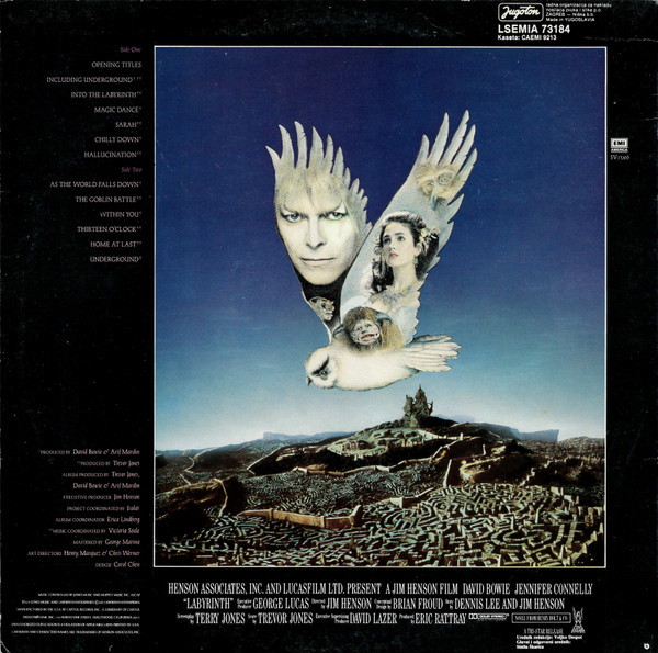 David Bowie / Trevor Jones - Labyrinth (From The Original Soundtrack Of The Jim Henson Film) (LP, Album)