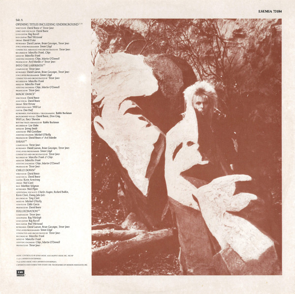 David Bowie / Trevor Jones - Labyrinth (From The Original Soundtrack Of The Jim Henson Film) (LP, Album)