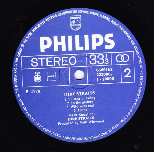 Dire Straits - Dire Straits (LP, Album, RE)