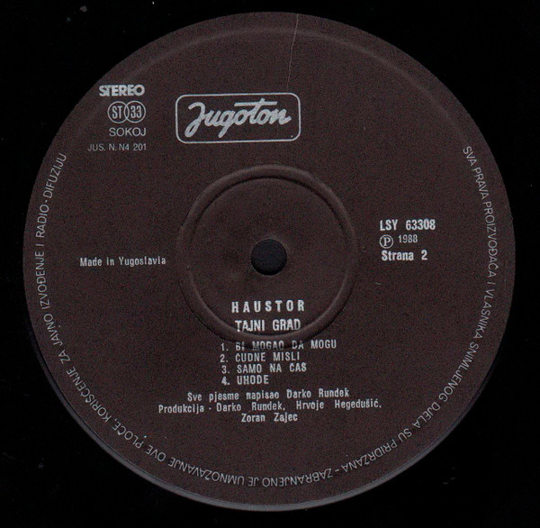 Haustor - Tajni Grad (LP, Album)