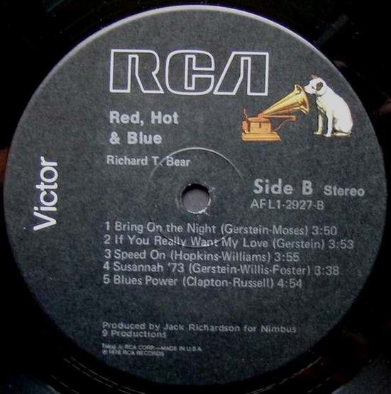 Richard T. Bear - Red, Hot & Blue (LP, Album)