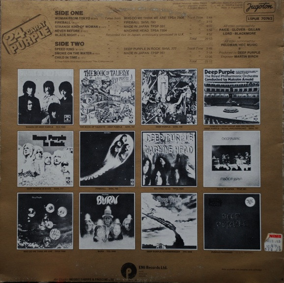 Deep Purple - 24 Carat Purple (LP, Comp, RE)