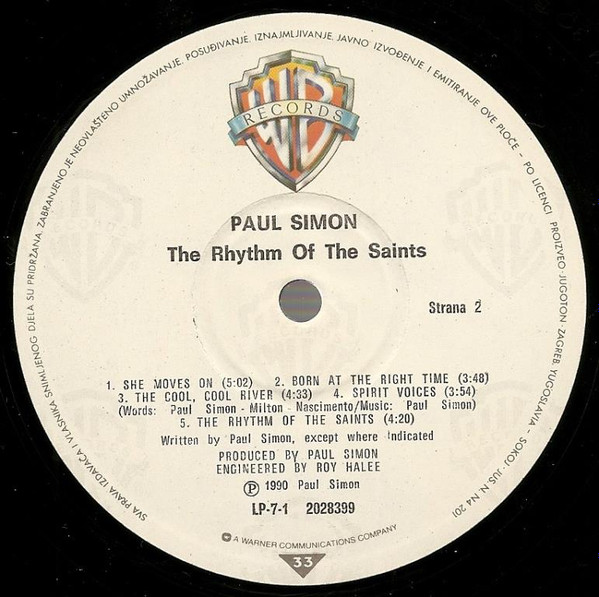 Paul Simon - The Rhythm Of The Saints (LP, Album)