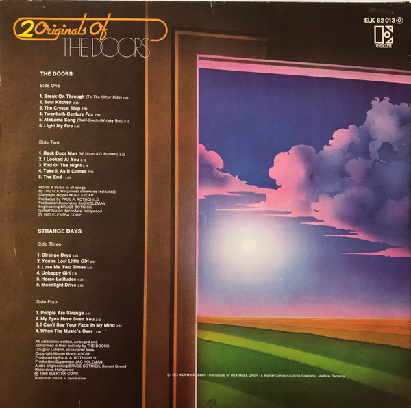 The Doors - 2 Originals Of The Doors (2xLP, Album, Comp)