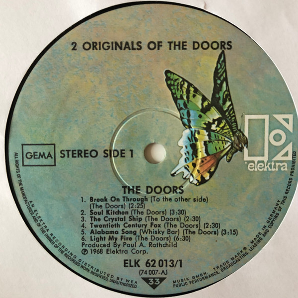 The Doors - 2 Originals Of The Doors (2xLP, Album, Comp)