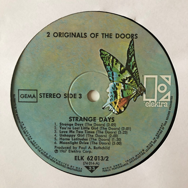 The Doors - 2 Originals Of The Doors (2xLP, Album, Comp)
