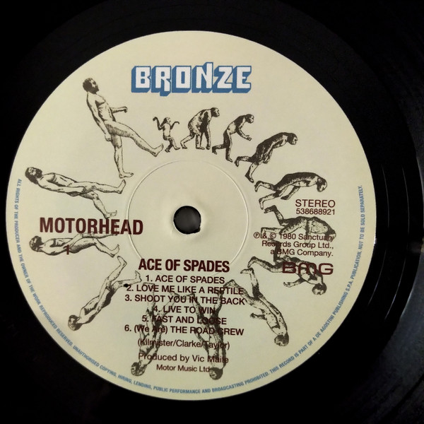 MotÃ¶rhead - Ace Of Spades (LP, Album, RE, 180)
