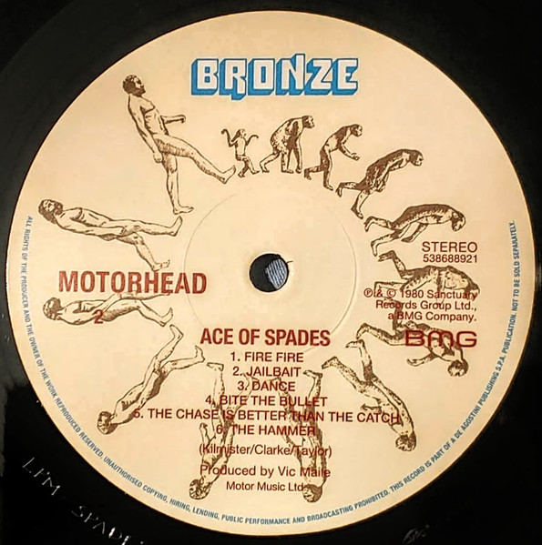 MotÃ¶rhead - Ace Of Spades (LP, Album, RE, 180)