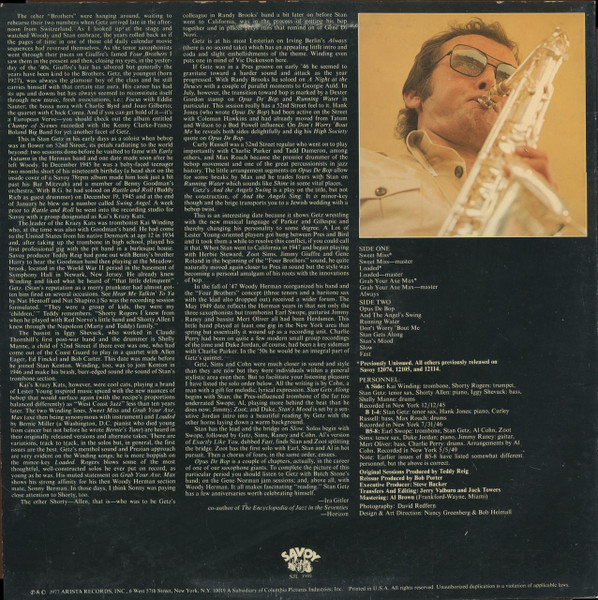 Stan Getz - Opus De Bop (LP, Comp)