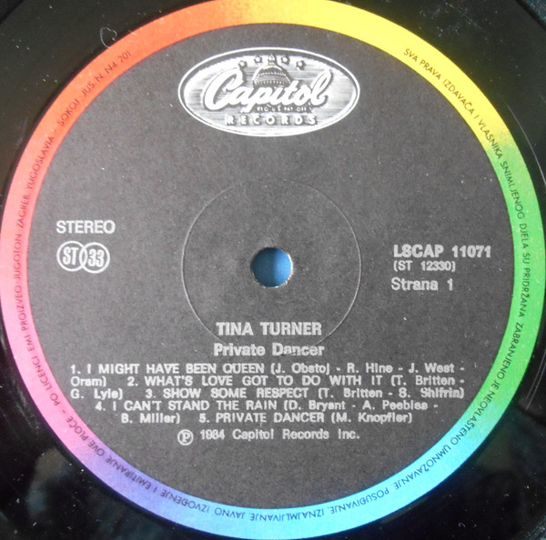 Tina Turner - Private Dancer (LP, Album)