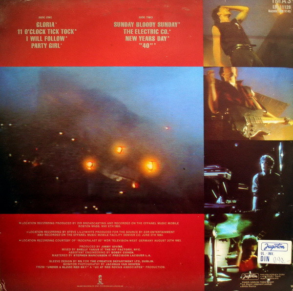 U2 - Under A Blood Red Sky (Live) (LP, Album)