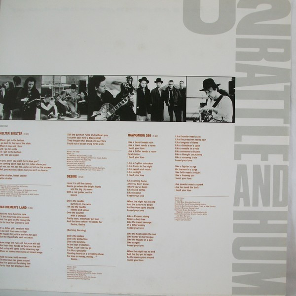 U2 - Rattle And Hum (2xLP, Album)