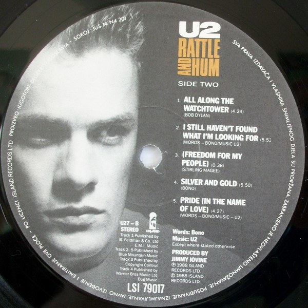 U2 - Rattle And Hum (2xLP, Album)