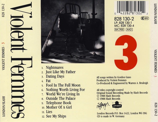 Violent Femmes - 3 (CD, Album)