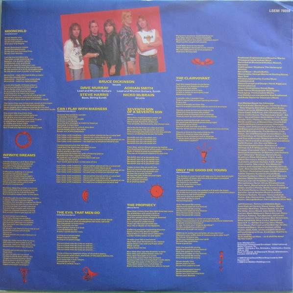 Iron Maiden - Seventh Son Of A Seventh Son (LP, Album)