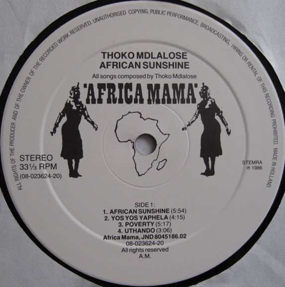 Thoko* - African Sunshine (LP, Album)