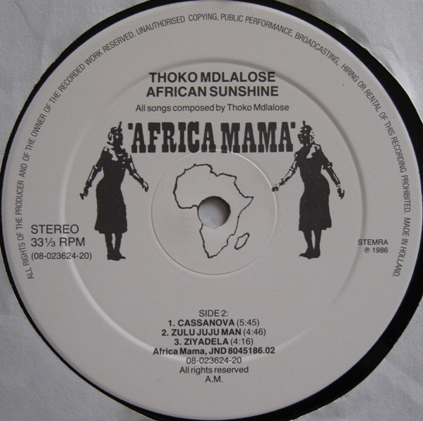 Thoko* - African Sunshine (LP, Album)
